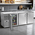 Thumbnail image #3 for Food-Rated Solid-Door Back Bar Refrigerator, Three-Section, 94-Inch Wide, Self-Contained R290