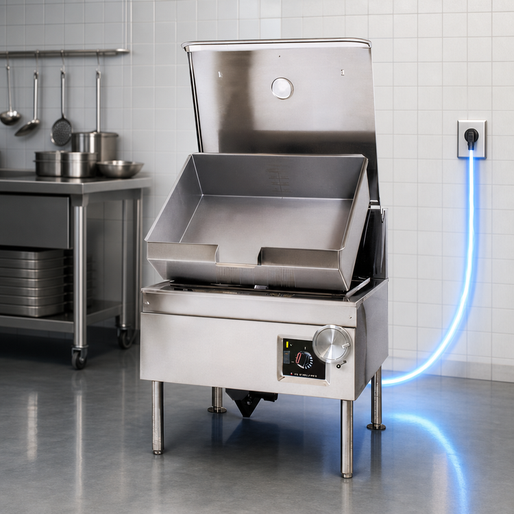 Product image #3 for Cleveland Range DuraPan 30-Gallon Electric Tilting Skillet with Modular Open Base