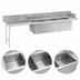 Thumbnail image #3 for Advance Tabco 119-Inch Left Drainboard 3-Compartment Sink Dishtable, 20 x 20 x 14 Bowls