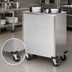 Thumbnail image #3 for Dinex Mobile Enclosed Unheated 3-Silo Plate Dispenser for 9-1/8-Inch Round Plates