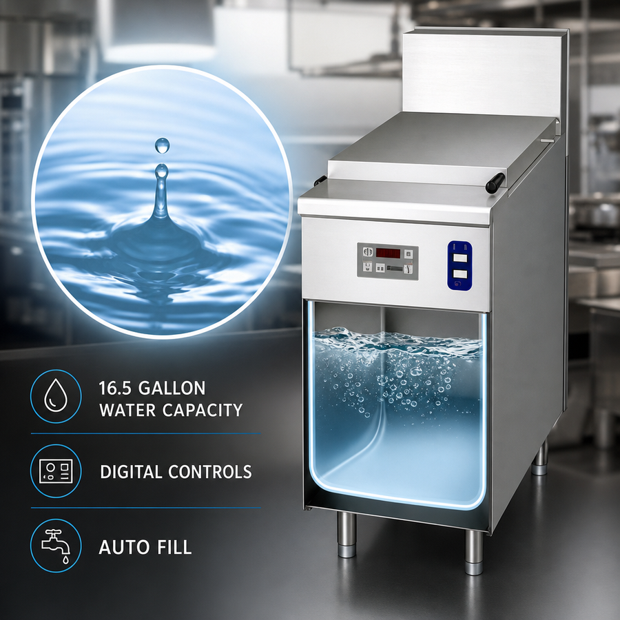 16.5 Gallon Water Capacity