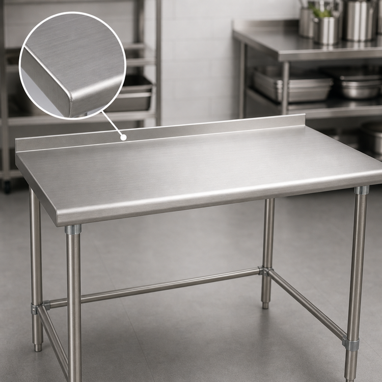 Product image #3 for Eagle Group BlendPort® Deluxe Series Stainless Steel Work Table with 1-1/2-Inch Rear Upturn, 60 x 24 Inches
