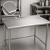 Thumbnail image #3 for Eagle Group BlendPort® Deluxe Series Stainless Steel Work Table with 1-1/2-Inch Rear Upturn, 60 x 24 Inches