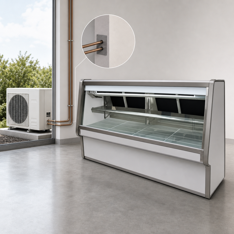Product image #3 for Howard-McCray 34E Series Double Duty Remote Deli Meat & Cheese Service Case, 124-1/2 Inch, LED Lighting