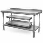 Thumbnail image #3 for BK Resources EQ-PS24 Adjustable Stainless Steel Plate Shelf for EQ-WS24 Work Shelf