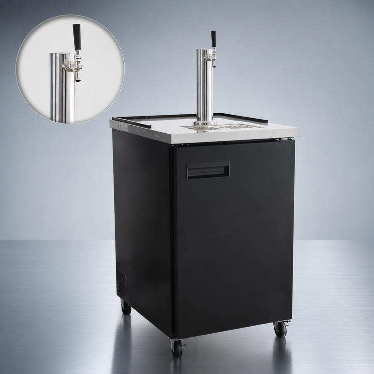 Product image #3 for Serv-Ware 24-Inch Single-Tower 1-Faucet Beer Dispenser Keg Cooler