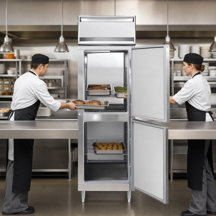 Product image #3 for Continental Refrigerator Designer Line DL1W-SA-PT-HD 21 cu. ft. Pass-Thru One-Section Heated Holding Cabinet