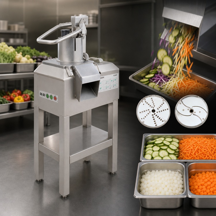 Product image #3 for Robot Coupe CL60E NODISC Floor Model Commercial Vegetable Prep Machine with Stand, 3 HP, 208-240V, 3-Phase