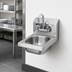 Thumbnail image #3 for Krowne HS-21 12-Inch Wall-Mount Space Saver Stainless Steel Hand Sink with Royal Series Gooseneck Faucet