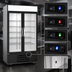 Thumbnail image #3 for Beverage-Air MarketMax IQ Two-Section Reach-In Glass Door Freezer Merchandiser, 44 Cu. Ft., Bottom-Mounted Refrigeration, Black
