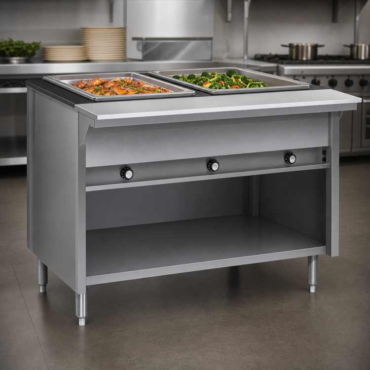 Product image #3 for Eagle Spec-Master 33-Inch Electric Hot Food Table with (2) 12 x 20 Wet/Dry Wells and Enclosed Base