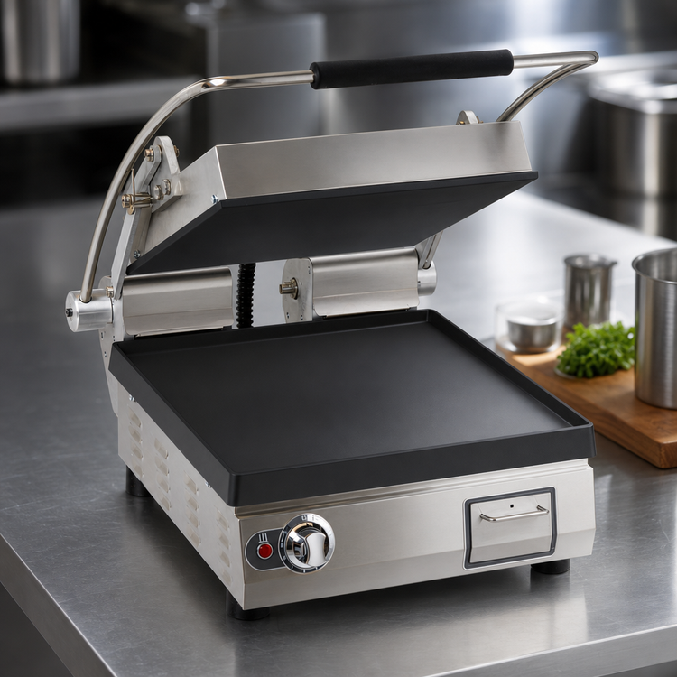 Product image #3 for Star Pro-Max 2.0 14.5" x 14.2" Smooth Cast Iron Countertop Sandwich Grill
