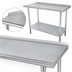 Thumbnail image #3 for Advance Tabco Special Value Series Stainless Steel Work Table with 1-1/2 Inch Rear Backsplash, 48 x 24 Inches
