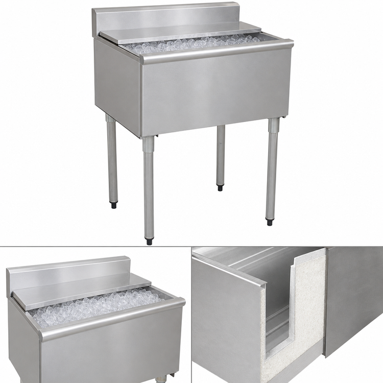 Product image #3 for Eagle 1800 Series 48-Inch Underbar Ice Chest with 12-Inch Deep Insulated Bin