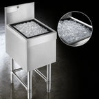 Thumbnail image #3 for Eagle Group Spec-Bar B24IC-24 24" x 24" Underbar Insulated Ice Bin/Cocktail Unit, 85 lb. Capacity, Sliding Cover