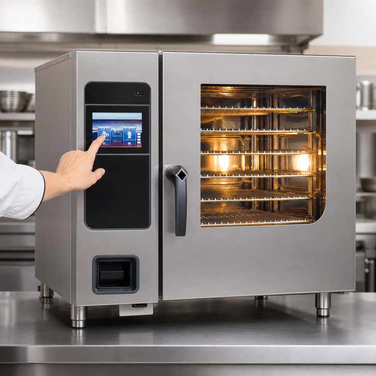 Product image #3 for Henny Penny FlexFusion Platinum 6-Pan Countertop Electric Combi-Smoker Oven, 208V, 3-Phase