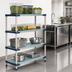 Thumbnail image #3 for MetroMax 4 All-Polymer Starter Shelving Unit with 4 Open-Grid Shelves, 24