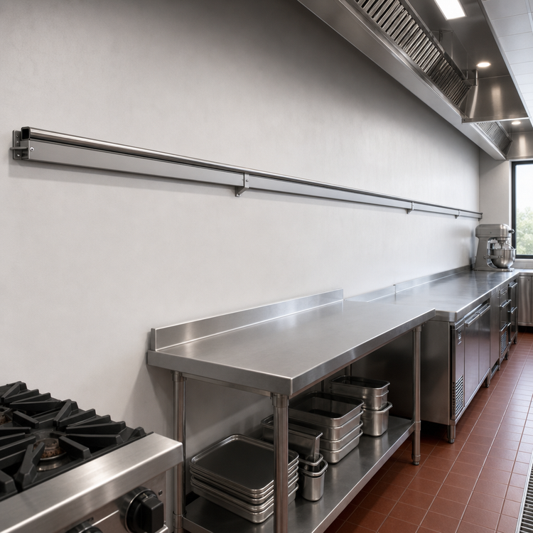 Product image #3 for Metro qwikTRAK Heavy Duty 14 Ft. Shelf Track Set