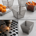 Thumbnail image #3 for American Metalcraft LFRY55 5-Inch Square Nestable Stainless Steel Fry Basket