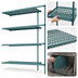 Thumbnail image #3 for Metro Super Erecta Pro Add-On Shelving Unit with Polymer Shelf Mats, 21W x 30D x 74H, 4 Shelves