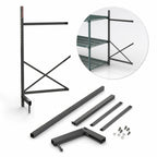Thumbnail image #3 for Metro SmartLever SM761854-ADD Cantilevered Shelving Add-On Kit, 76-3/8" High, for 54" W x 18" D Shelves