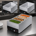 Thumbnail image #3 for Hatco HW-43 Countertop Wet/Dry Food Warmer, 4 x 1/3 Pan Capacity