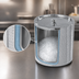 Thumbnail image #3 for Vollrath Hammered Double-Wall 3 Gallon Ice Cream Chiller with Cover, Stainless Steel