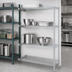 Thumbnail image #3 for EAGLEbrite 4-Tier Add-On Wire Shelving Unit, 48 x 21 x 63 Inches, Zinc Finish