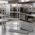 Thumbnail image #3 for Stationary Chrome Plated Wire Shelving Starter Kit, 30