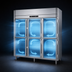 Thumbnail image #3 for Victory UltraSpec V-Core Three-Section Reach-In Freezer with Six Half-Height Solid Hinged Doors, Self-Contained, Standard Depth