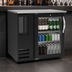 Thumbnail image #3 for Beverage-Air 36-Inch One-Section Back Bar Refrigerator with Glass Door, Black Exterior and Stainless Steel Top