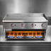 Thumbnail image #3 for Serv-Ware 48-Inch Natural Gas Manual Griddle with 4 Burners