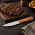Thumbnail image #3 for Winco Jumbo Steak Knife with 5-Inch Stainless Steel Blade and Oak Wood Handle