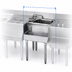 Thumbnail image #3 for Eagle 1800 Series 18-Inch Underbar Modular Blender Dump Sink Station with Faucet, Basket Drain, and Duplex Receptacle