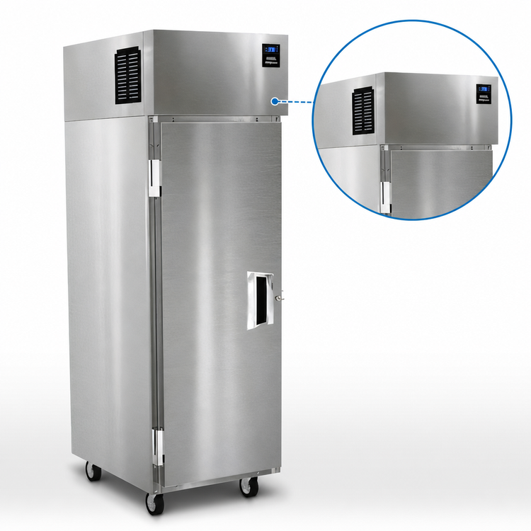 Product image #4 for Delfield 19 Cu. Ft. One-Section Reach-In Freezer with Full-Height Solid Locking Door