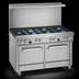 Thumbnail image #3 for Southbend Ultimate 48-Inch Gas Restaurant Range with 6 Open Burners, Convection Oven and Cabinet Base