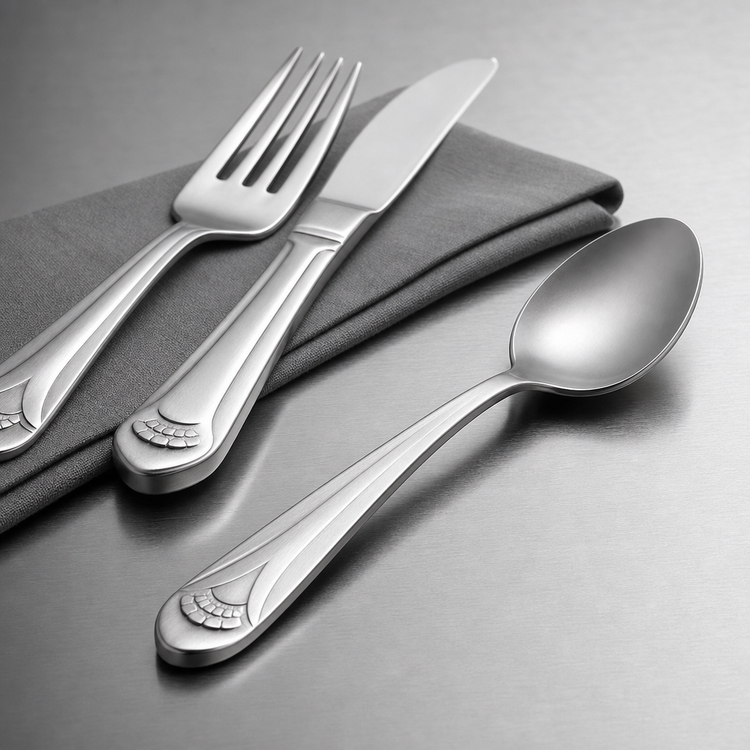 Product image #3 for Fan Extra-Heavy Weight Teaspoon, 6-1/8 Inch, 18/8 Stainless Steel