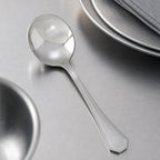 Thumbnail image #4 for Winco Victoria 0035-04 Bouillon Spoon, 18/8 Stainless Steel, Extra Heavyweight, Mirror Finish, 5-7/8 Inch Case of 25
