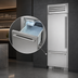 Thumbnail image #3 for True Residential 30-Inch One-Section Upright Refrigerator/Freezer Column with Built-In Ice Maker