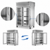 Thumbnail image #3 for True SPEC SERIES 2-Section Pass-Thru Glass Front/Rear Swing Door Reach-In Refrigerator, Self-Contained Top-Mounted, Stainless Steel