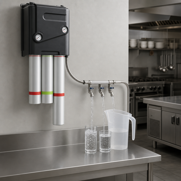 Product image #3 for Everpure MRS-225CC-BL Triple-Cartridge Reverse Osmosis System, 225 GPD, Wall Mount