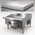 Thumbnail image #3 for 24-Inch Countertop Natural Gas Griddle with 1-Inch Polished Steel Plate, Thermostatic Control, 56,000 BTU