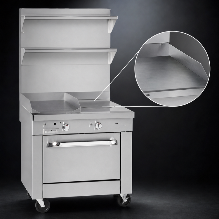 Product image #3 for Southbend Platinum 36-Inch Heavy Duty Gas Range with Graduated Hot Top and Cabinet Base