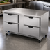 Thumbnail image #3 for Beverage-Air WTFD60AHC-4-FLT 60-Inch Two-Section Flat Top Worktop Freezer with 4 Drawers