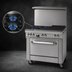 Thumbnail image #3 for Southbend Ultimate 36-Inch Gas Restaurant Range with 2 Star Burners, 24-Inch Charbroiler, and Standard Oven