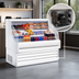 Thumbnail image #3 for Howard-McCray Ovation Series 51-Inch Self-Contained Horizontal Open Merchandiser with LED Lighting, White Finish