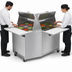 Thumbnail image #4 for Beverage-Air Dual-Sided Mega Top Refrigerated Sandwich Prep Table, 27-Inch, 1-Section, 12-Pan