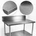 Thumbnail image #3 for BK Resources 60-Inch x 30-Inch Stainless Steel Work Table with 5-Inch Riser and Undershelf