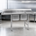 Thumbnail image #3 for Eagle Group 314 Series 2-Compartment 304 Stainless Steel Sink with Left Drainboard, 78-3/4 Inch Wide