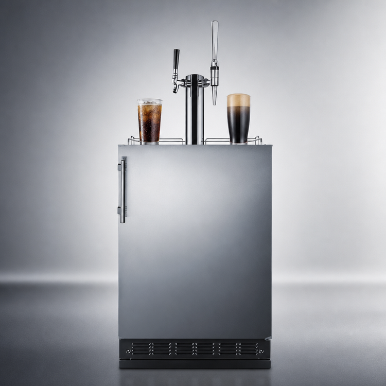 Product image #3 for Summit Commercial 24-Inch Dual Tap Cold Brew/Nitro Coffee Kegerator, 5.3 Cu. Ft., Convertible Refrigerator